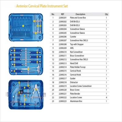 Anterior cervikale plade kirurgiske implantater